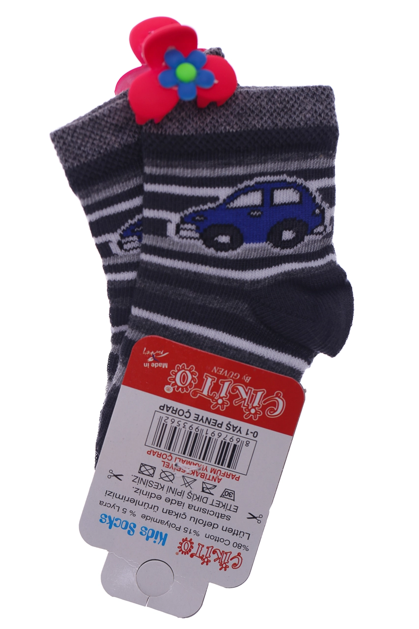 BABYKROHA Шкарпетки в смужку car, 56 - фото N1