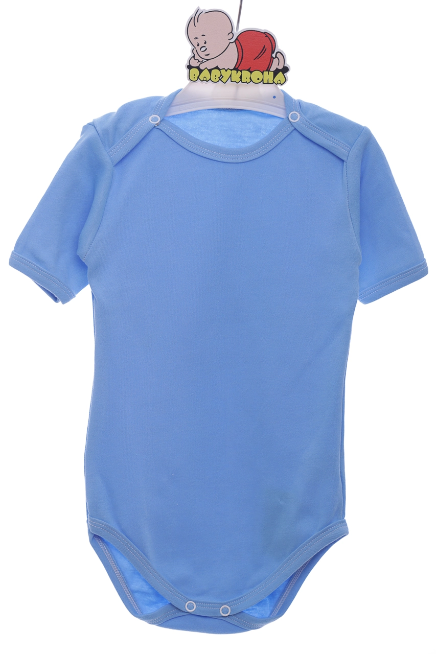 BABYKROHA Боди с коротким рукавом для мальчика интерлок Babykroha голубой,  86 - купить, цена, отзывы - Icosmo