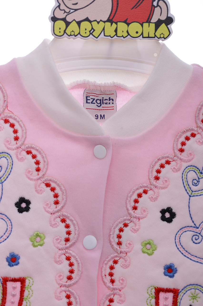 Ezgish Baby Человечек длинным рукавом для девочки розовый с сердечком Ezgish Baby, 62 - фото N2