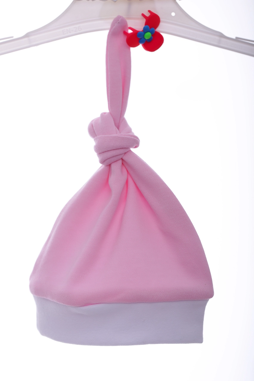 BABYKROHA Євро-пелюшка для дівчинки з шапкою інтерлок Babykroha рожевий, 56 - фото N5