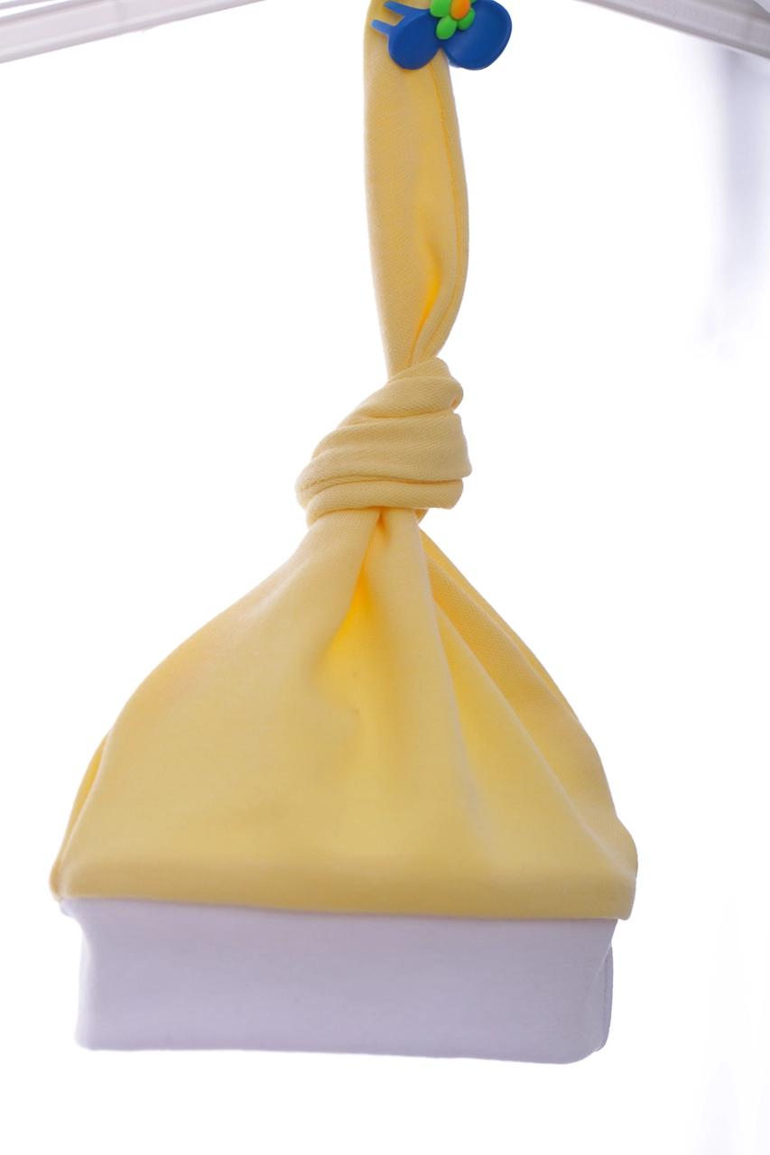 BABYKROHA Євро-пелюшка з шапкою інтерлок Babykroha жовтий, 56 - фото N5