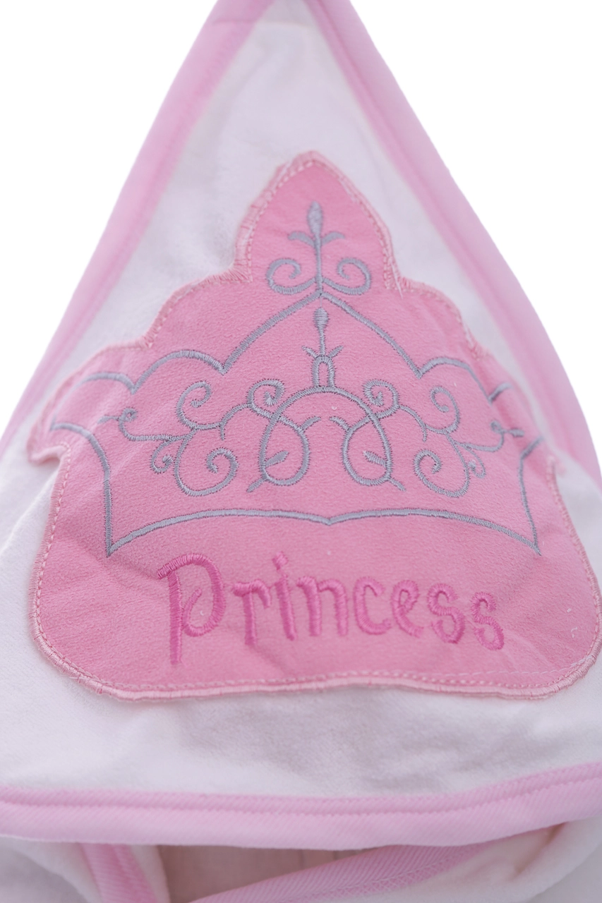 Puken Baby Полотенце махра с рукавичкой Принцесса 80*75 см, 0м+ - фото N2