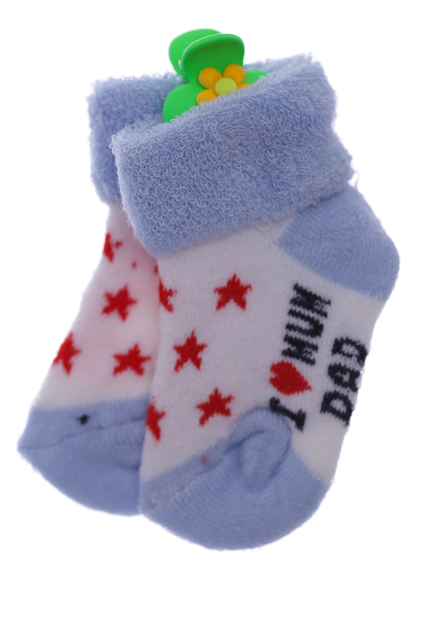 Baby Socks Носки на махре с отворотом Звёздочки, 56 - фото N1