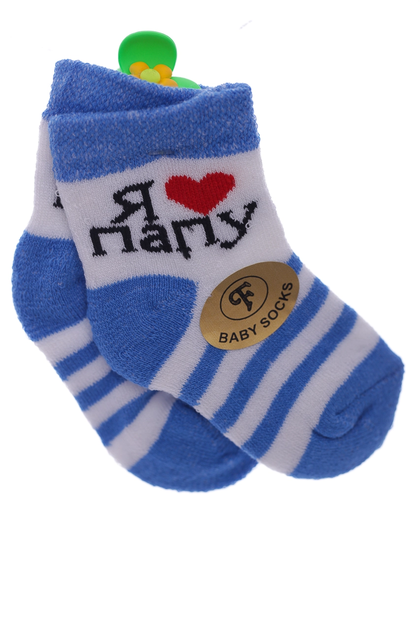 Baby Socks Носки на махре в полоску, 56 - фото N1