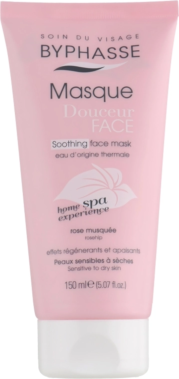 Успокаивающая маска для сухой и чувствительной кожи лица - Byphasse Soothing Face Mask, 150 мл - фото N1