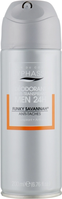 Дезодорант для мужчин - Byphasse 24h Men Deodorant Funky Savannah, 200 мл - фото N1
