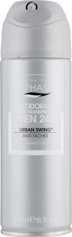 Дезодорант для мужчин - Byphasse 24h Men Deodorant Urban Swing, 200 мл - фото N1