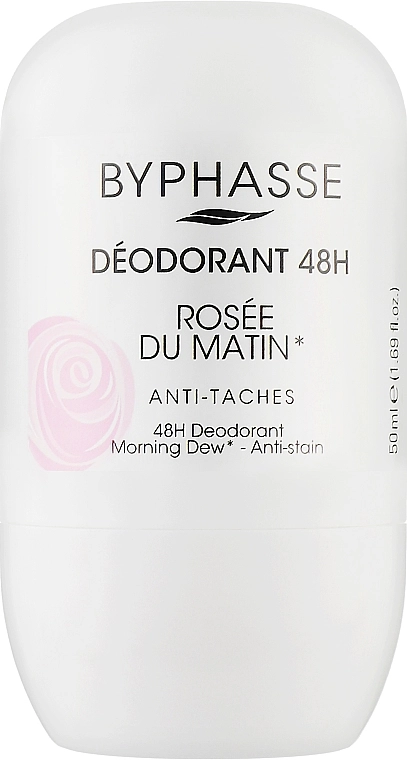 Дезодорант роликовый "Утренняя роса" - Byphasse 48h Deodorant Rosee Du Matin, 50 мл - фото N1