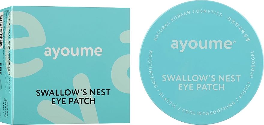 Патчі під очі з екстрактом ластівчиного гнізда - Ayoume Swallow's Nest Eye Patch, 60 шт - фото N3