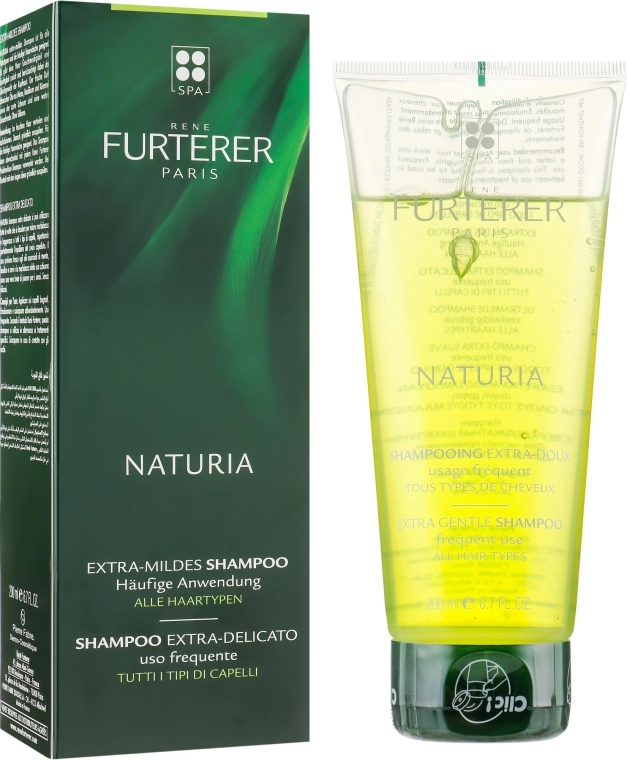 Шампунь для всіх типів волосся - Rene Furterer Naturia Extra Gentle Shampoo All Hair Type, 200 мл - фото N1