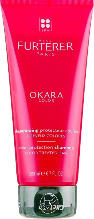 Шампунь для фарбованого та пошкодженого волосся - Rene Furterer Okara Color Protection Shampoo, 200 мл - фото N2