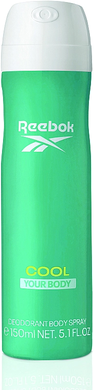 Дезодорант для тіла - Reebok Cool Your Body Deodorant Body Spray For Women, 150 мл - фото N1