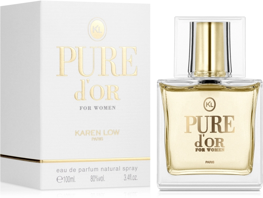 Парфюмированная вода женская - Karen Low Pure D`or, 100 мл - фото N2