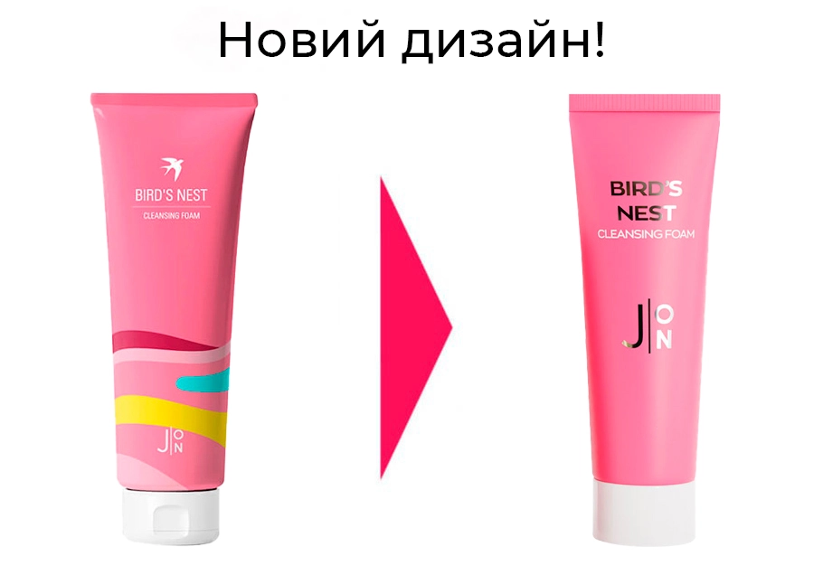 Пінка для вмивання "Ластівчине гніздо" - J:ON Bird's Nest Cleansing Foam, 100 мл - фото N2