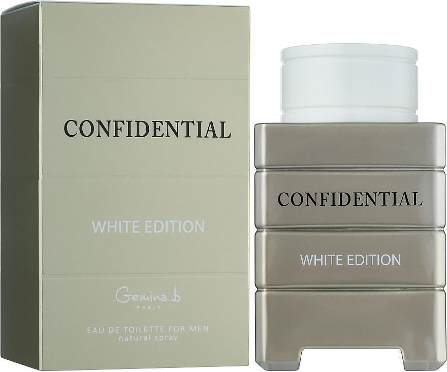 Туалетная вода мужская - Gemina B. Confidential White Edition, 90 мл - фото N2