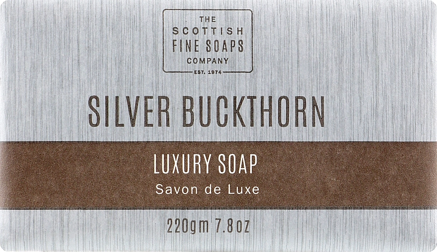 Мило для рук та тіла - Scottish Fine Soaps Silver Buckthorn Luxury Soap Bar, 220 г - фото N1
