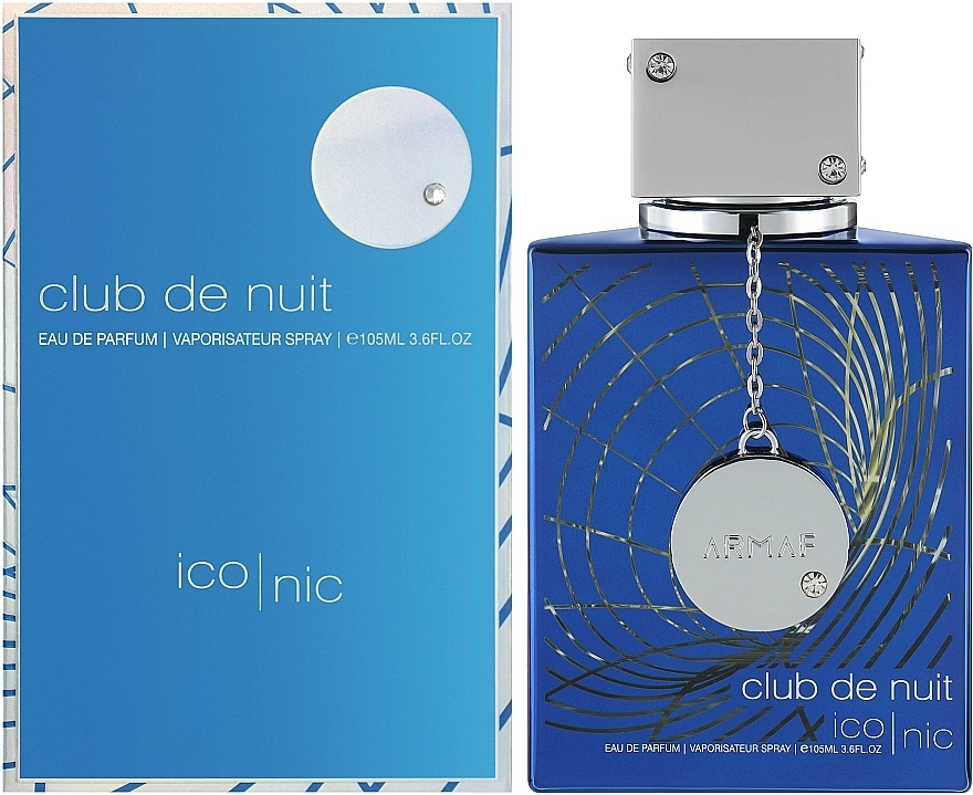 Парфюмированная вода мужская - Armaf Club De Nuit Blue Iconic, 105 мл - фото N2