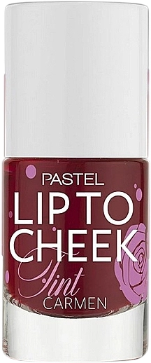 Тінт для губ та щік - Pastel Lip To Cheek Tint, тон 01 CARMEN, 9.6 мл - фото N1