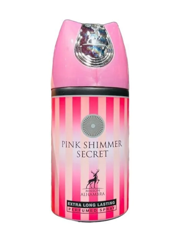 Pink Shimmer Secret Дезодорант спрей - Alhambra Pink Shimmer Secret, 250 мл - фото N1