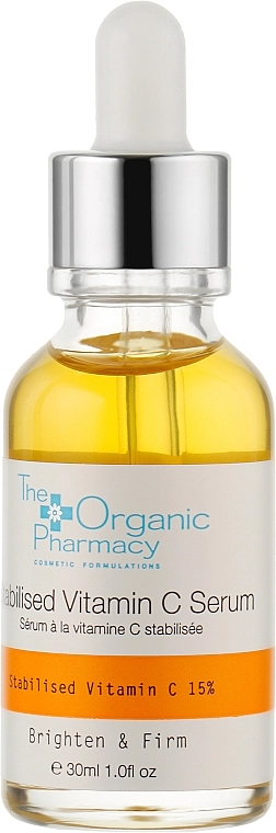 Сироватка для обличчя з вітаміном С - The Organic Pharmacy Stabilised Vitamin C, 30 мл - фото N1