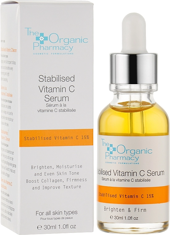 Сироватка для обличчя з вітаміном С - The Organic Pharmacy Stabilised Vitamin C, 30 мл - фото N2