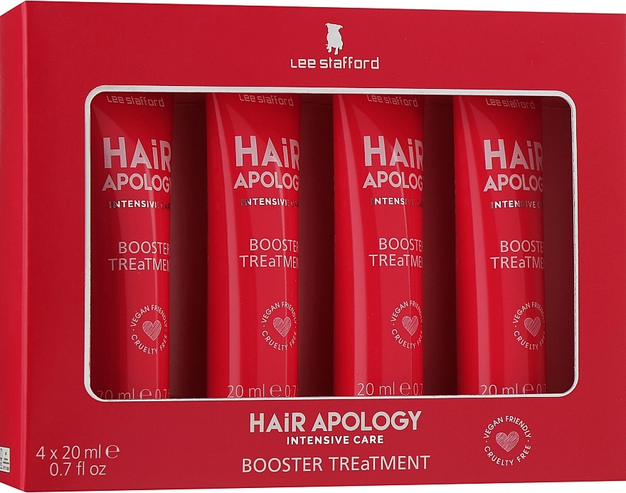 Интенсивное лечение для поврежденных волос - Lee Stafford Hair Apology Booster Treatment, 4 шт - фото N1