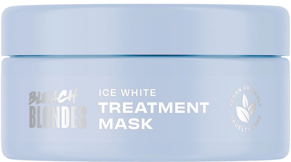 Маска для волос с синим пигментом - Lee Stafford Bleach Blondes Ice White Toning Treatment Mask, 200 мл - фото N1