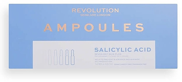 Revolution Skincare Ампулы для лица с салициловой кислотой 7 Day Blemish Preventing Skin Plan Ampoules Salicylic Acid - фото N3