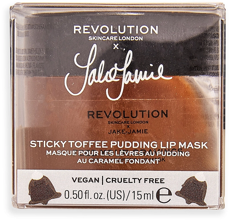 Revolution Skincare Маска для губ X Jake Jamie Sticky Toffee Pudding Lip Mask - фото N3