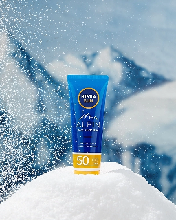 Nivea Солнцезащитный крем для лица SPF50 Sun Alpin Sun Cream for Face SPF 50+ - фото N10