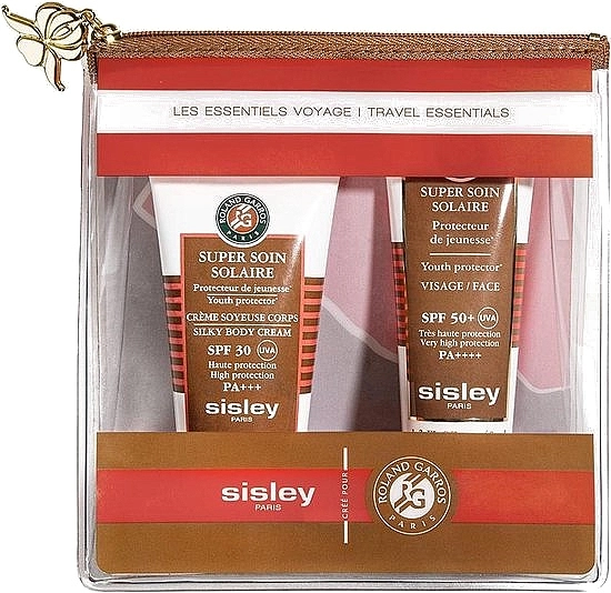 Sisley Набір сонцезахисний для обличчя й тіла Travel Essentials (sun/cr/40ml + sun/b/cr/50ml + bag) - фото N1