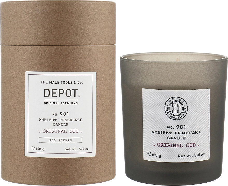 Depot Ароматическая свеча "Оригинальный уд" 901 Ambient Fragrance Candle Original Oud - фото N2