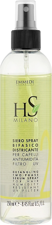 HS Milano Двофазна сироватка для полегшення розчісування волосся Detangling Two-Phase Serum Spray - фото N1