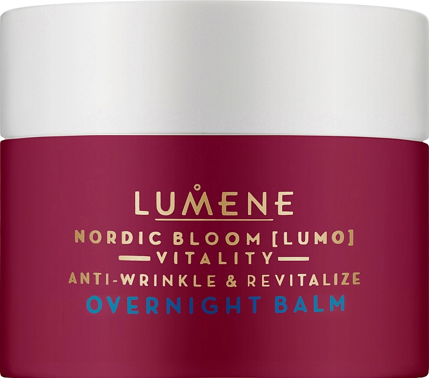 Lumene Нічний бальзам для обличчя від зморщок Nordic Bloom Vitality Anti-Wrinkle & Revitalize Overnight Balm - фото N1