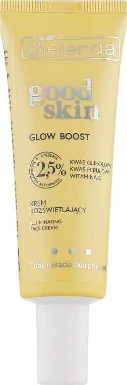 Осветляющий крем для лица - Bielenda Good Skin Glow Boost Illuminating Face Cream, 50 мл - фото N1