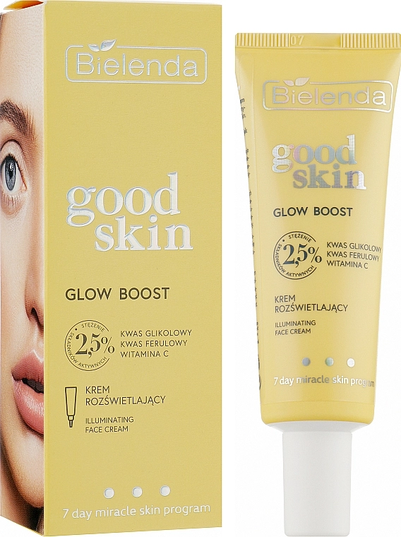 Освітлюючий крем для обличчя - Bielenda Good Skin Glow Boost Illuminating Face Cream, 50 мл - фото N2