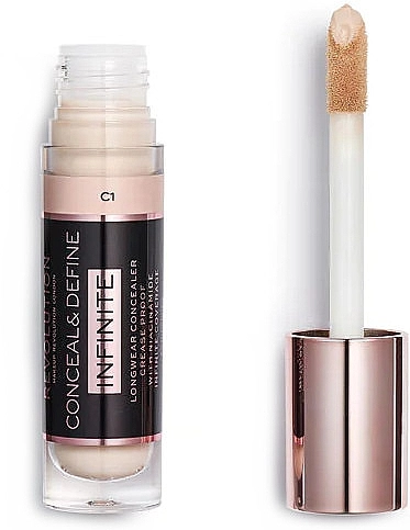 Makeup Revolution Conceal & Define Infinite Longwear Concealer XL Консилер для обличчя - фото N2