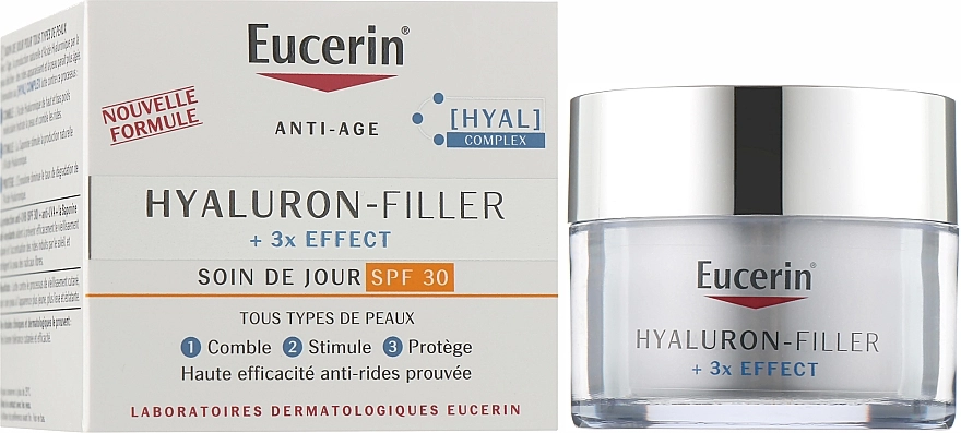 Eucerin Крем для обличчя, денний Hyaluron-Filler + 3x Effect SPF 30 - фото N2