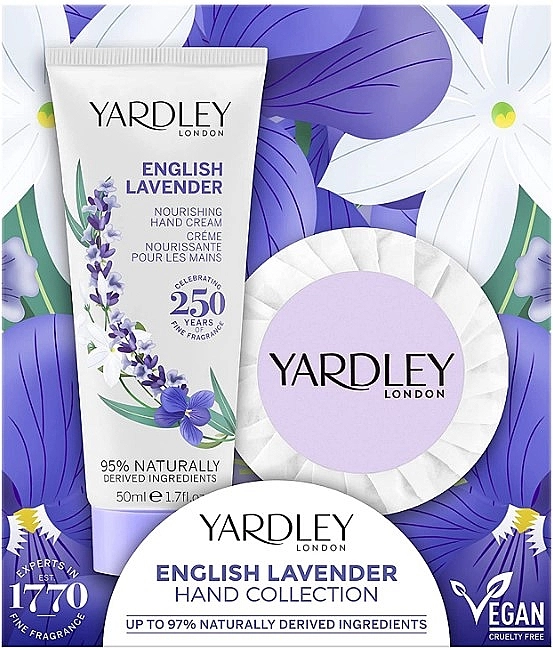 Yardley English Lavender Набір (h/cr/50ml + soap/50g) - фото N1