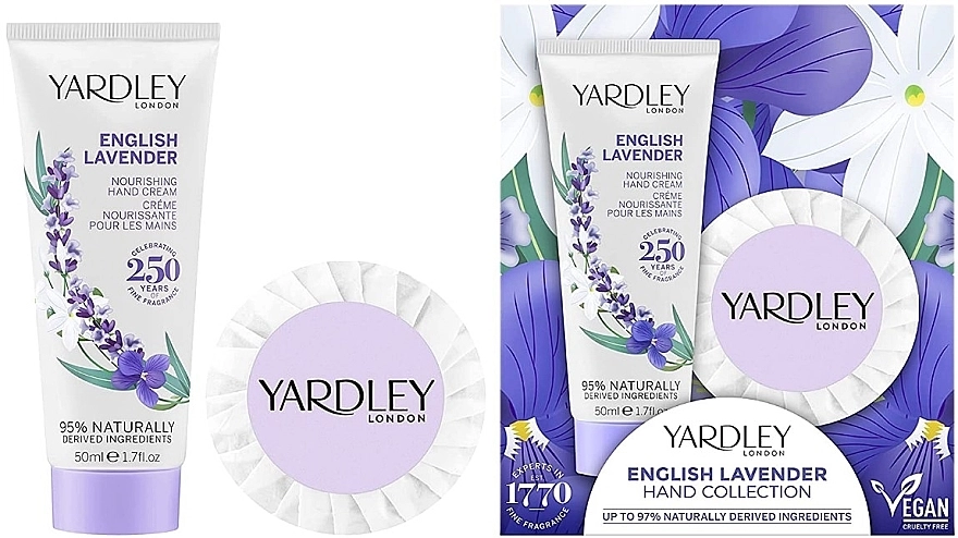 Yardley English Lavender Набір (h/cr/50ml + soap/50g) - фото N3