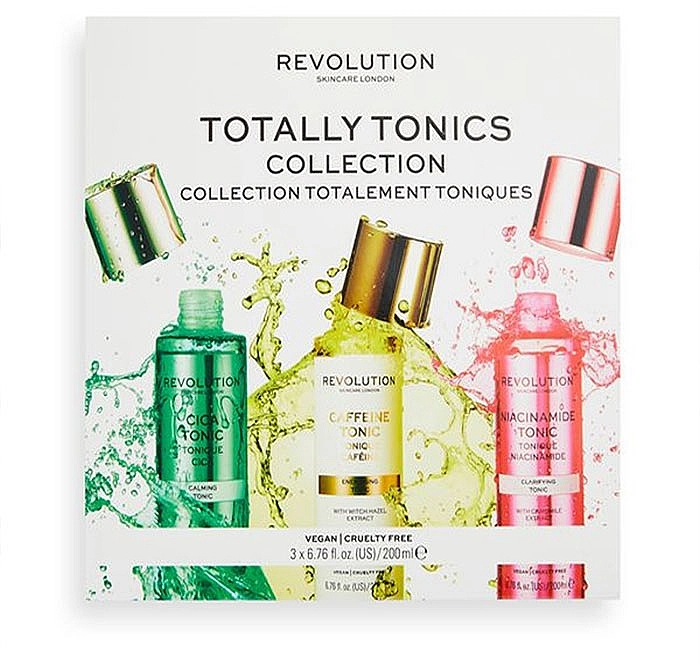 Revolution Skincare Набор Totally Tonics Collections (tonic/200ml x 3шт) - фото N1
