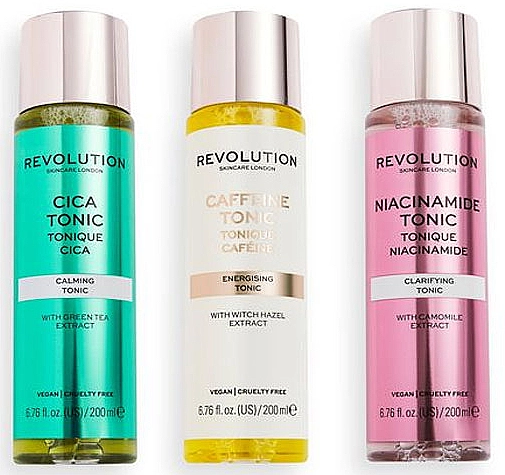 Revolution Skincare Набор Totally Tonics Collections (tonic/200ml x 3шт) - фото N2