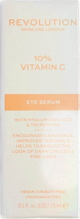 Revolution Skincare Сыворотка для глаз 10% Vitamin C Illuminating Eye Contour Serum - фото N2