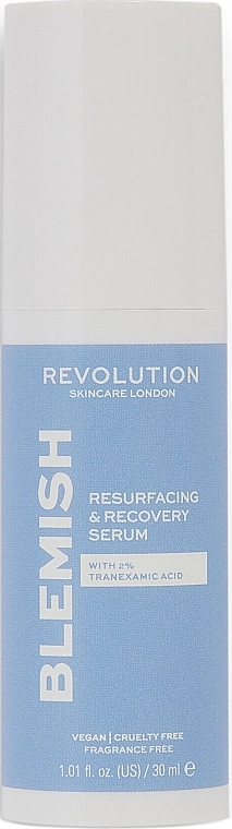 Revolution Skincare Сыворотка против пигментных пятен Blemish Resurfacing & Recovery 2% Tranexamic Acid Serum - фото N1