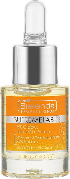 Bielenda Professional Сироватка 5% з вітаміном С SupremeLab Energy Boost Serum Tetra-Vit C Serum - фото N1