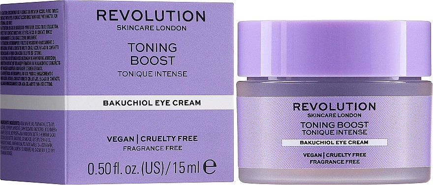 Revolution Skincare Крем для век с бакухиолом Toning Boost Bakuchiol Eye Cream - фото N2