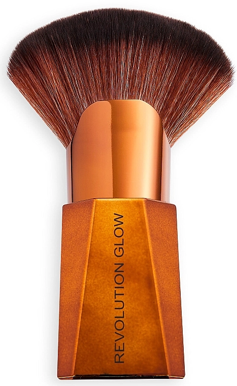 Makeup Revolution Пензель для макіяжу Glow Splendour Highlighter Fan Brush - фото N1