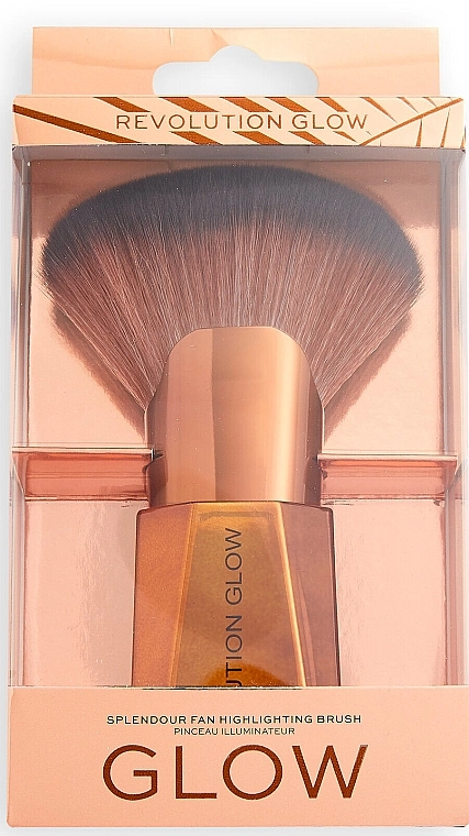 Makeup Revolution Кисть для макияжа Glow Splendour Highlighter Fan Brush - фото N2