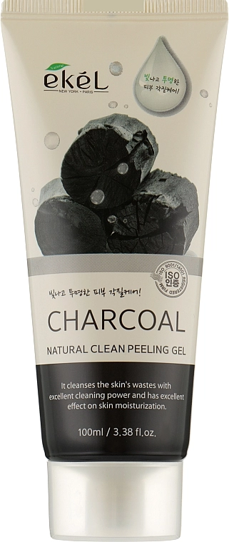 Ekel Пилинг для лица с экстрактом древесного угля Peeling Gel Charcoal - фото N1