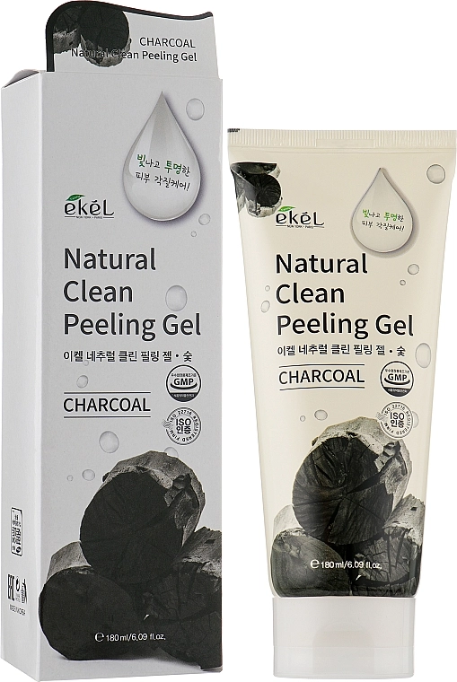 Ekel Пилинг для лица с экстрактом древесного угля Peeling Gel Charcoal - фото N5